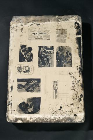 Lithographic Printing Stone with Photographic Images