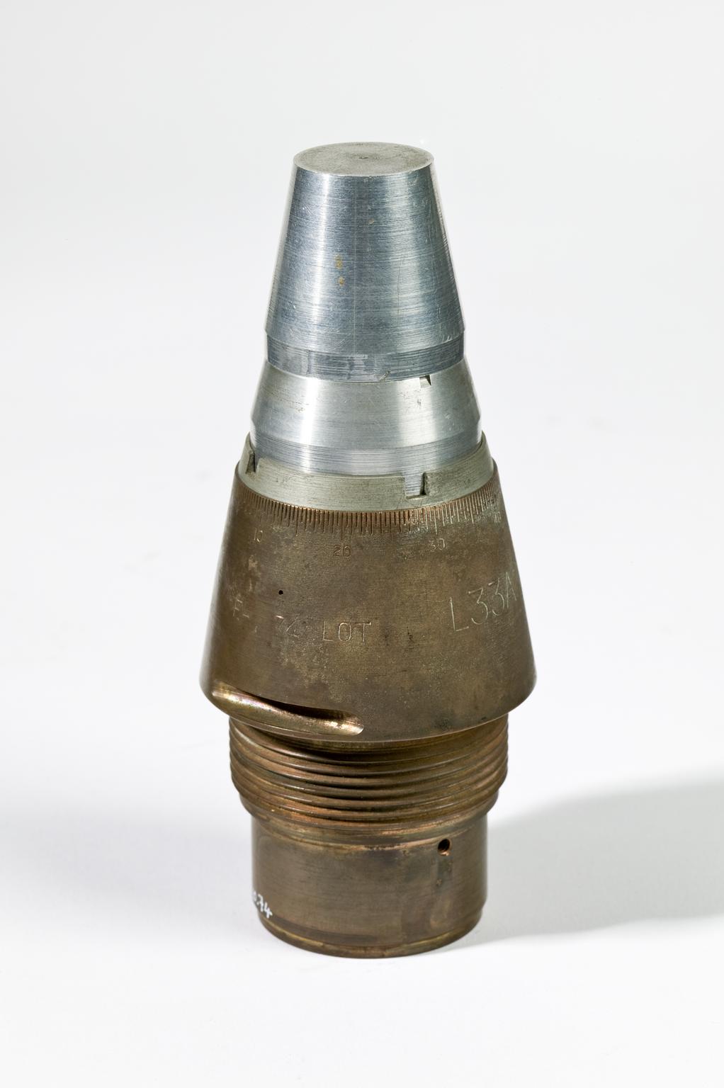 Shell Fuze Plug Type 215 MkII Ferranti shell fuze | Science Museum Group Collection