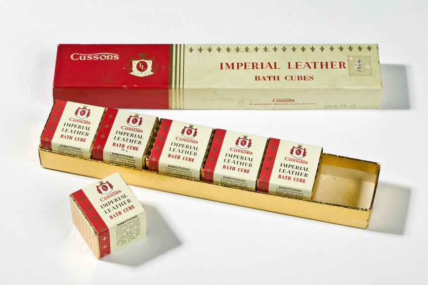 Imperial Leather bath cubes in cardboard box