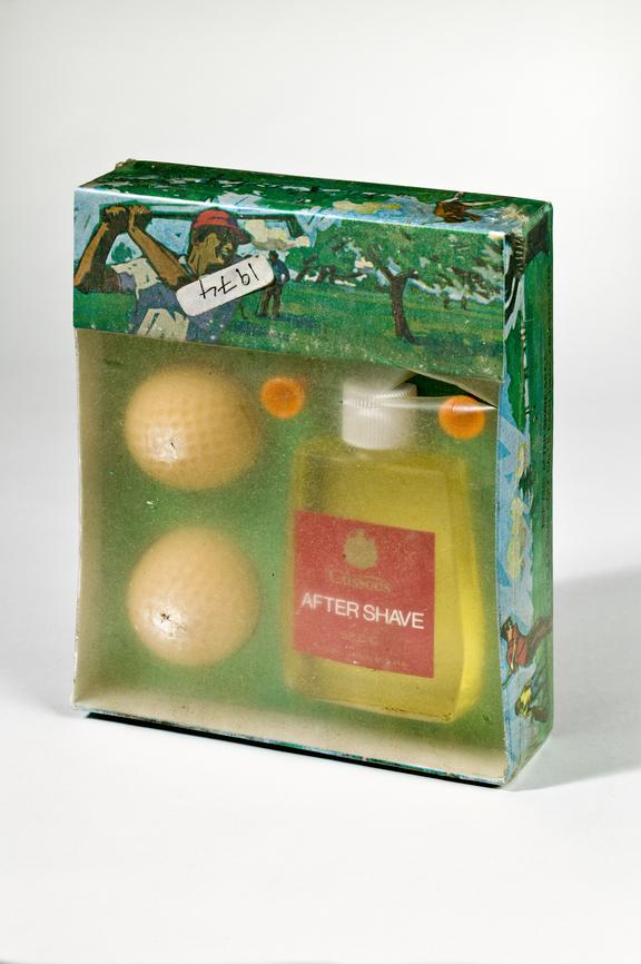 Golf themed gift set containing Cussons aftershave