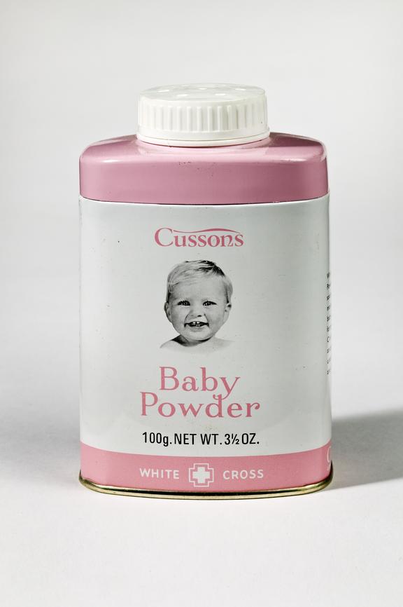 Cussons White Cross Baby Powder
Photographed on a white