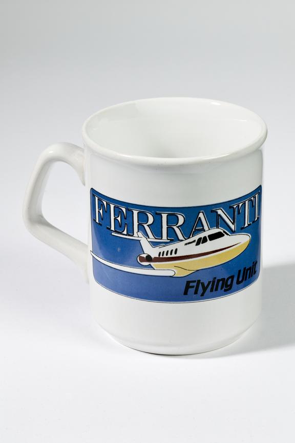 Commemorative mug for Ferranti Flying Unit
Photographed on a