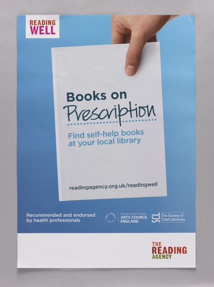 A3 poster promoting the Reading Well Books on Prescription scheme