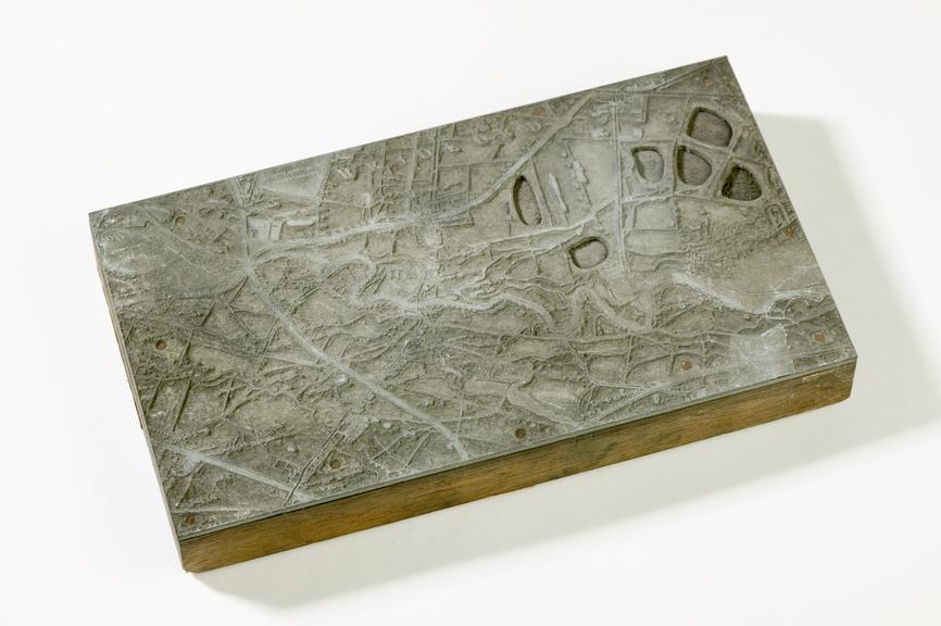 printing block - copper alloy etching of Bradford (possibly