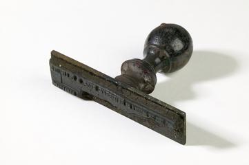 Secretary's signature stamp used for Grimshaw Brother's and Co Chemical Works in Clayton