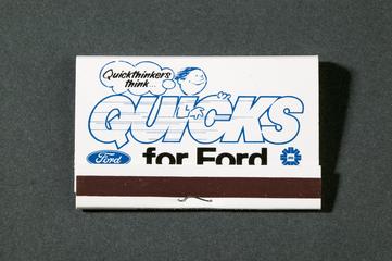 Quicks promotional match book