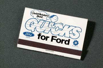 Quicks promotional match book