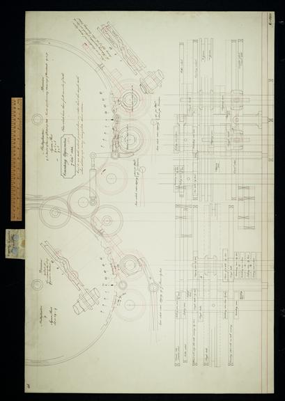 Counting apparatus No. 1 plan elevation etc 1836