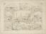 Pencil sketch of nine views of the Metropolitan Railway during construction