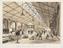 Lithograph of "Interior of the General Railway Station Chester"