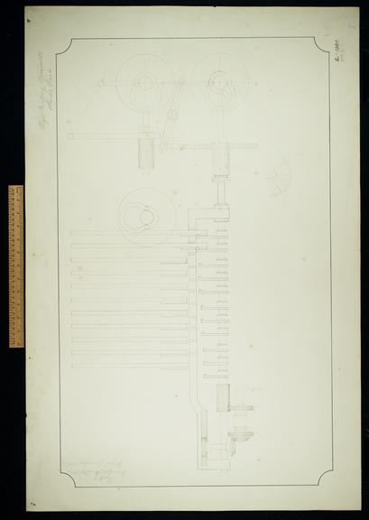 Digit counting apparatus spiral axes 1858