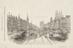 Woodcut. "The Proposed Railway Street through Westminster"