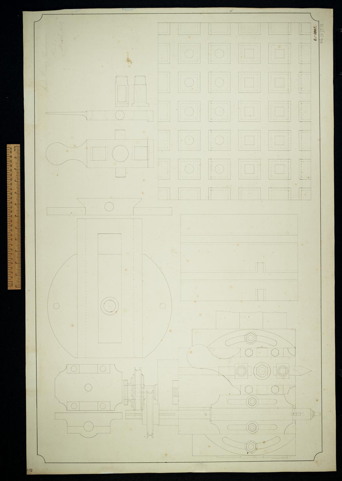 Small planing machine. Sheet 1. | Science Museum Group Collection