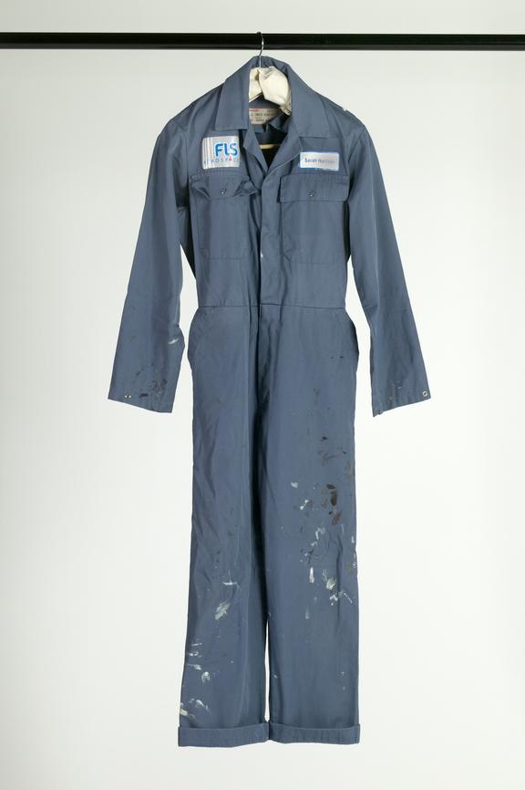 FLS Aerospace Ltd protective overalls worn by engineer Sarah