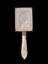 Hand mirror, mother-of-pearl handle and back