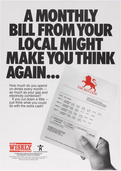 Poster (colour) 'A monthly bill from your local might make you