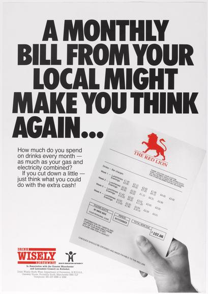 Poster (colour) 'A monthly bill from your local might make you