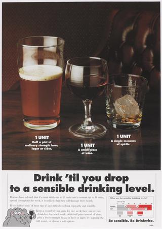 Drink 'til you drop to a sensible drinking level