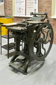 Treadle-operated 'Minerva' platen printing press made by H. S. Cropper ...