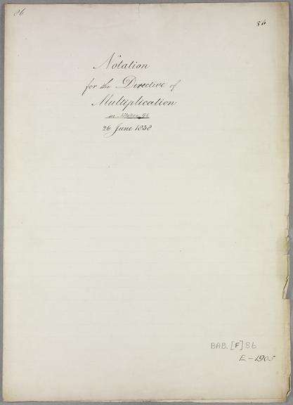Notation for the directive of multiplication.