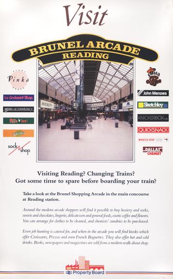 Poster. Visit Brunel Arcade, Reading.