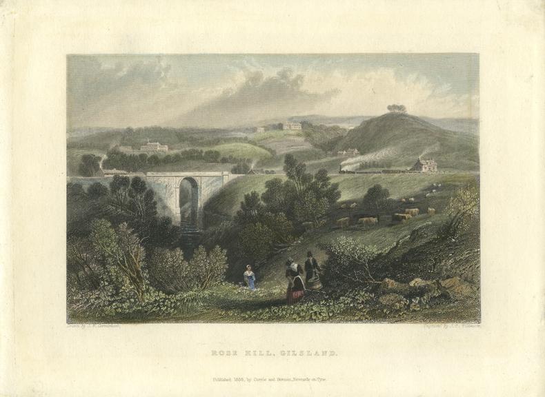 Coloured Lithograph, Rose Hill, Gilsland