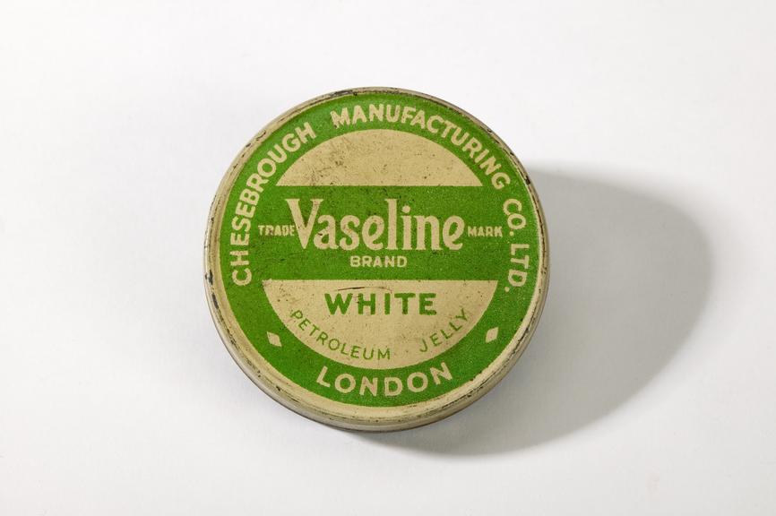 Vaseline petroleum jelly made by Cheesebrough Manufacturing Co