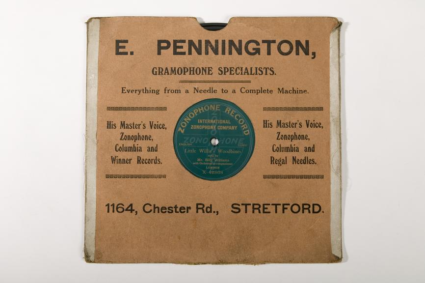 Gramophone record in cardboard sleeve: recording of 'Little