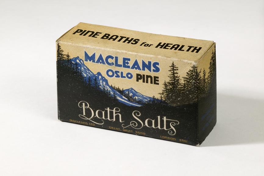 Oslo Pine bath salts made by Maclean Ltd, London