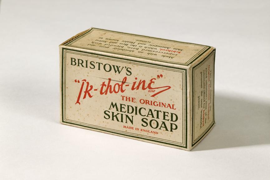 'Iktholine' medicated skin soap made by T. F. Bristow and Co