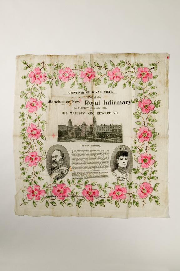 commemorative serviette produced to celebate the opening of the