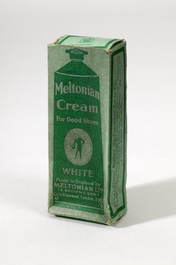 Shoe cream made by Meltonian Ltd, London