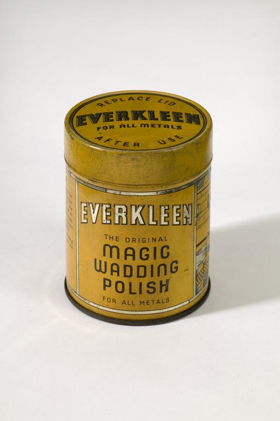 Tin of Everkleen majic wadding polish made by Everkleen