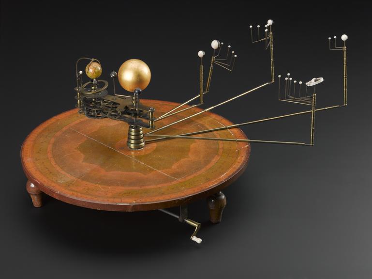 Orrery showing eight planets out to Neptune