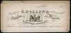 Trade card: G. Dollond, 59 St. Pauls Church Yard, London. 183-