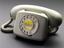 Compact telephone no. 776 with bell box, beige