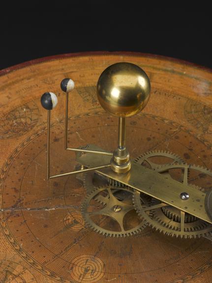 Orrery, showing four planets out to the Earth