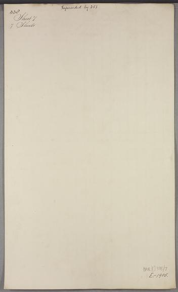 [Notation of units for General Plan 28]. Superseded by 353. Sheet 7 of 7.