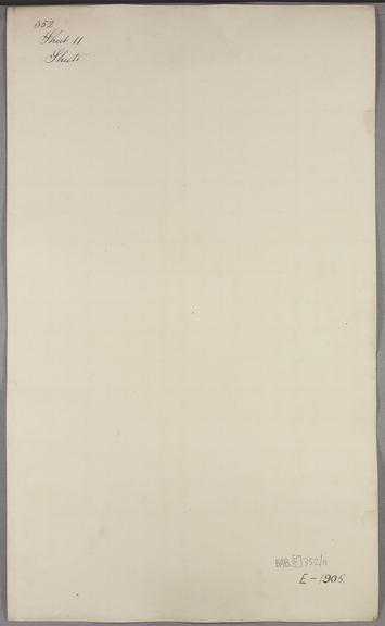 Untitled. [Vertical positions of some of the wheels of Plan 28a. Notation 348 and 331 cycles]. Sheet 11 of 13.