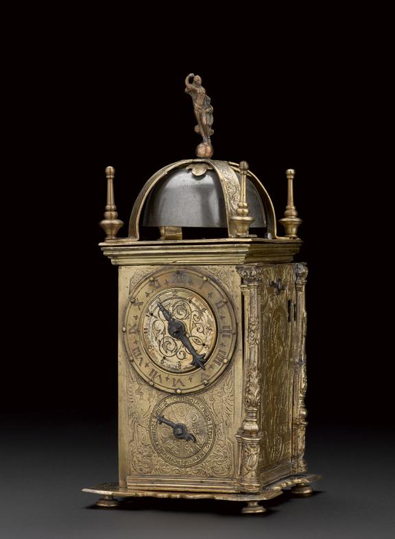Spring-driven striking table-clock of gilt metal | Science Museum Group ...