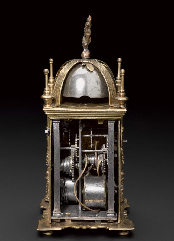Spring-driven striking table-clock of gilt metal | Science Museum Group ...