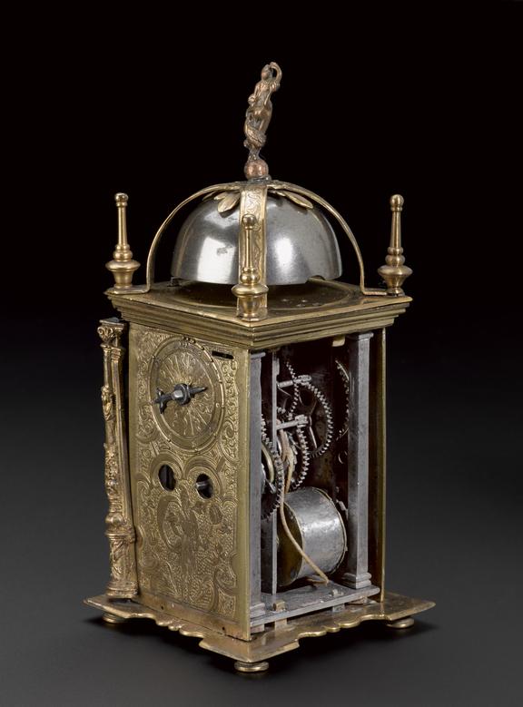 Spring-driven striking table-clock of gilt metal | Science Museum Group ...