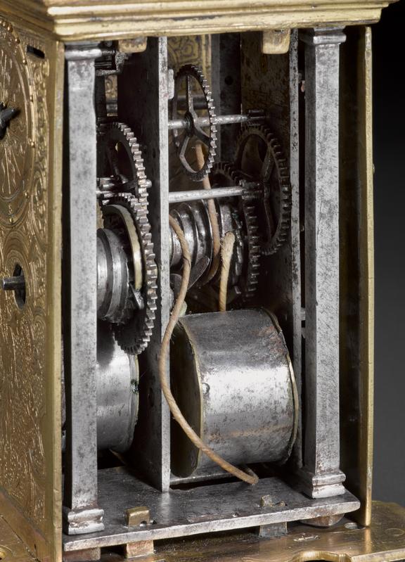 Spring-driven striking table-clock of gilt metal | Science Museum Group ...