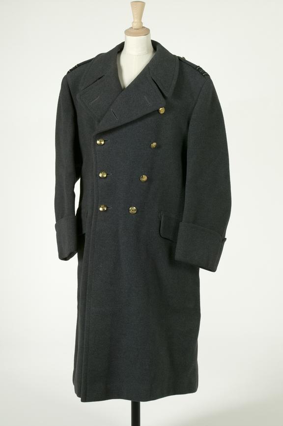 RAF Squadron Leader's great coat, made by Crombie's of Aberdeen