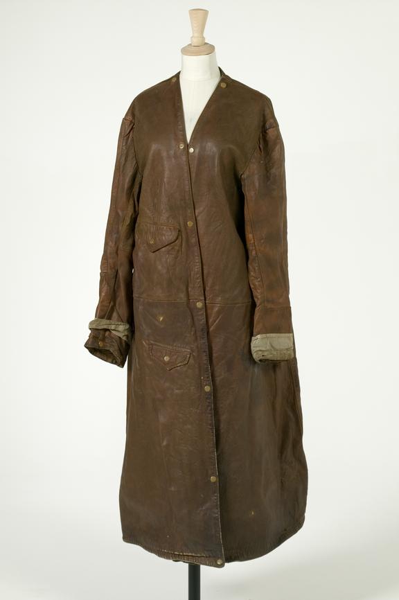 Flying coat c.1918.
Photographed on a white background.