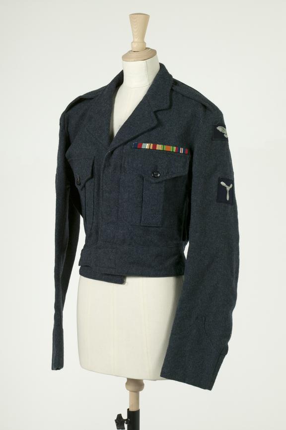 1940 pattern RAF jacket.
Photographed on a white background.