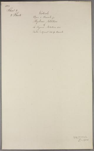 Verticals upon four barrels for algebraic addition of i k figures. Notation 321. Sheet 2 of 2.