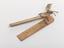 Two wooden bakers' tallies, one stick notched, B4360, A7216