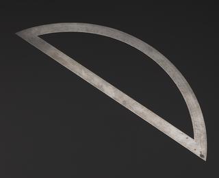 Special metal protractor for machine for finding the roots of cubic equations