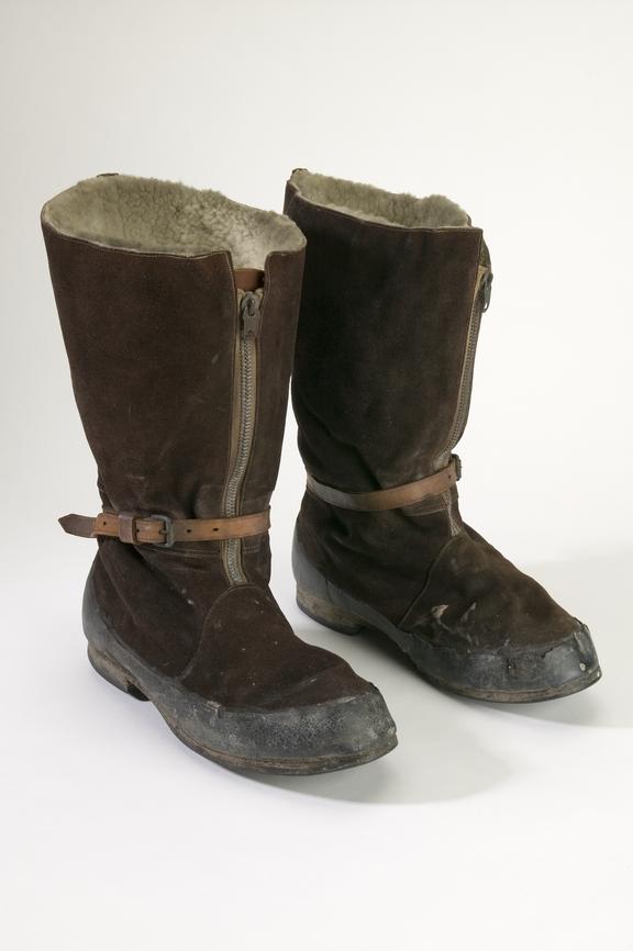 Flying boot made by ITS Rubber Co. Ltd, Petersfield, c